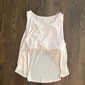 Free People Movement Women's Pink Sleeveless Top with built in sports bra